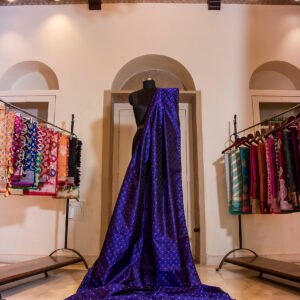 Fabric  Katan Silk Tanchoi Zari Buti