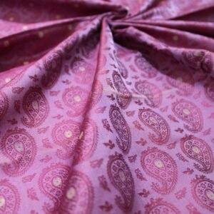 Fabric Katan Silk Tanchoi Zari Buti