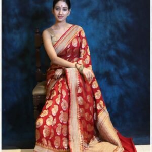 Saree Khadi Georgette Buta